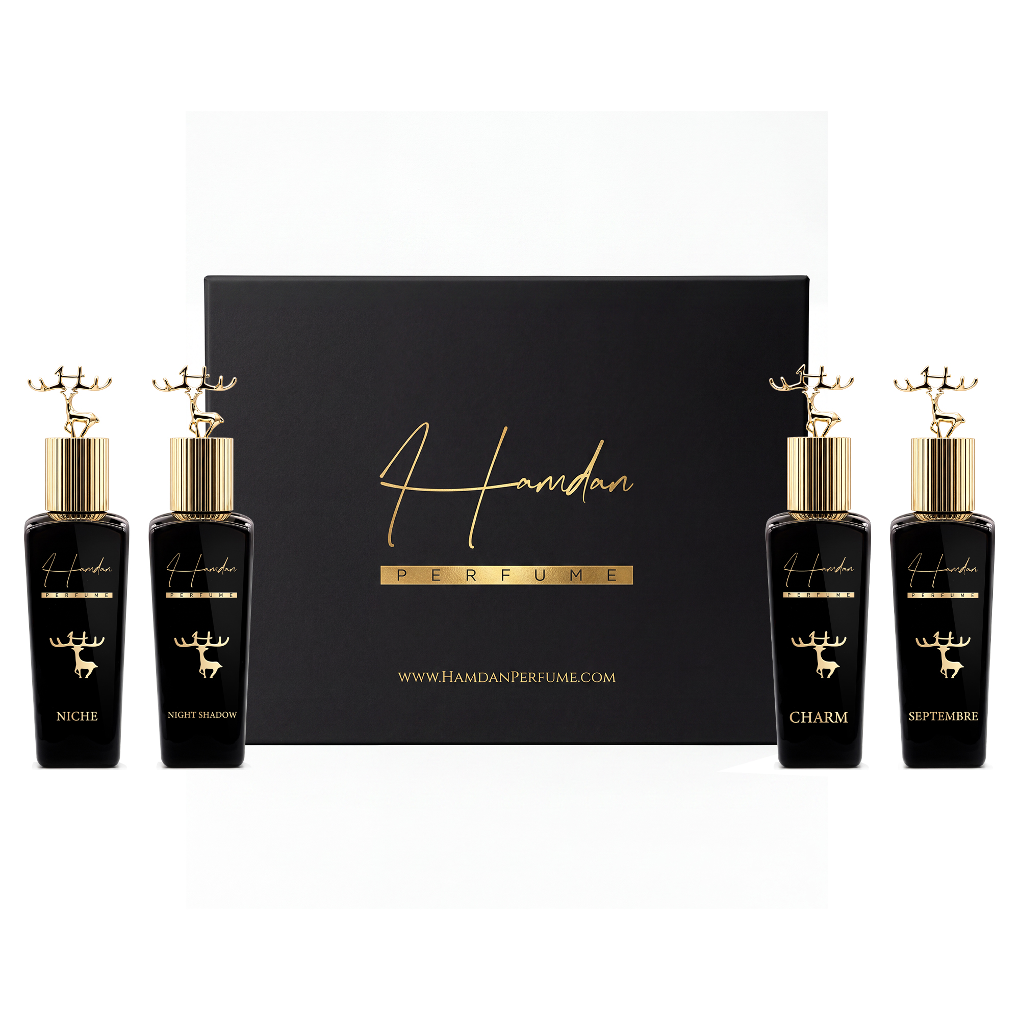 Lux_Perfume_2.0 Luxury Perfumes Custom Collection - 4 Perfumes Gift Box - Hamdan Perfume - Image 1